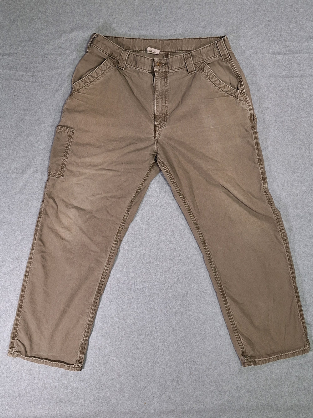 Carhartt Men's Cargo Pants - Khaki Brown Size 38x32